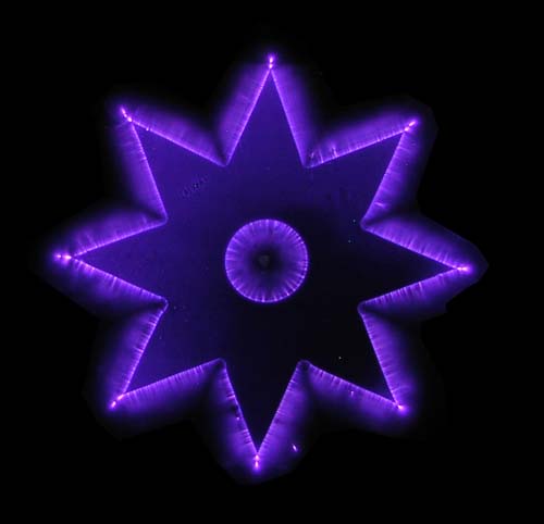 Kirlian photograph of a coin – C41 film